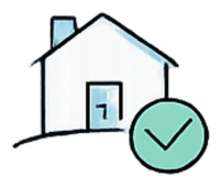 南日本消毒の料金案内｜建物の状態に応じて料金が異なることを表す家のアイコン
